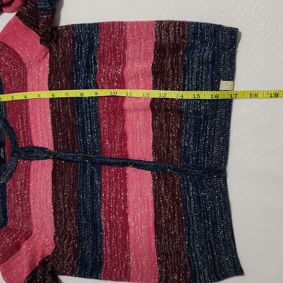 Lucky Brand Top Women's Size Large Pink and Navy - Picture 4 of 7